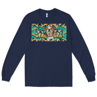Navy english bulldog mom  license plate template Long Sleeve Tee - BarkalooDesign