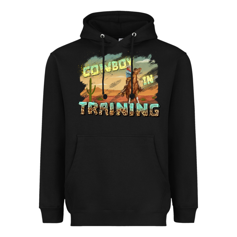 Cowboy In Training Heavyweight Hoodie by texasbilliewilder | Teevron