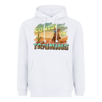 White cowboy in training Heavyweight Hoodie - texasbilliewilder