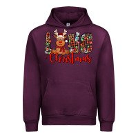 Mauve Wine love christmas reindeer Urban Hoodie - Jasminsmagicworld