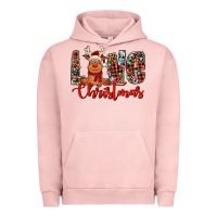 Pigment Salmon love christmas reindeer Urban Hoodie - Jasminsmagicworld