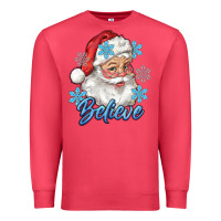 Cardinal santa blue believe Premium Sweatshirt - RanaPortraitStore