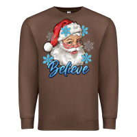 Chestnut santa blue believe Premium Sweatshirt - RanaPortraitStore