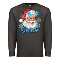 Smoke santa blue believe Premium Sweatshirt - RanaPortraitStore