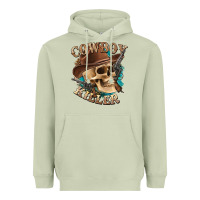 Matcha cowboy killer with skull Heavyweight Hoodie - texasbilliewilder