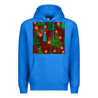 True Royal christmas trees seamless pattern Premium Hoodie - BundleAndBundleShop