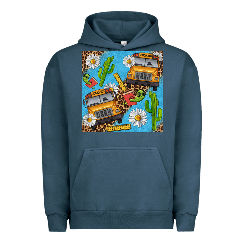 School Bus Seamless Pattern Urban Hoodie by BundleAndBundleShop | Teevron
