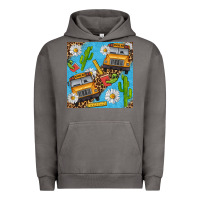 Pigment Tornado school bus seamless pattern Urban Hoodie - BundleAndBundleShop