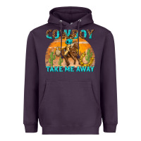 Plum cowboy take me away Heavyweight Hoodie - texasbilliewilder