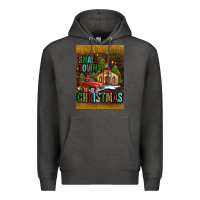 Charcoal Heather small town christmas church Premium Hoodie - AdoDesignShop