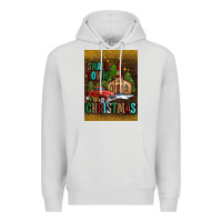 Dove Grey small town christmas church Premium Hoodie - AdoDesignShop