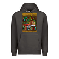 Smoke small town christmas church Premium Hoodie - AdoDesignShop