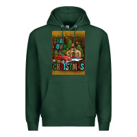 Sports Green small town christmas church Premium Hoodie - AdoDesignShop