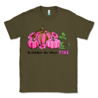 Army Green in october we wear pink pumpkin and sunflowers Classic Tee - RanaPortraitStore