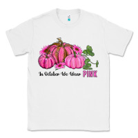 White in october we wear pink pumpkin and sunflowers Classic Tee - RanaPortraitStore
