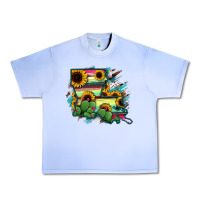 Grape Ice Louisiana Map Sunflower Cactus Serape Urban Heavy Tee - RanaPortraitStore