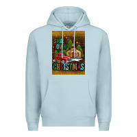 Blue Mist small town christmas church Premium Hoodie - AdoDesignShop