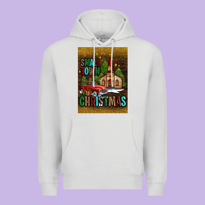 Small Town Christmas Church Premium Hoodie Designed By Adodesignshop