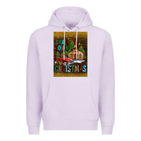 Lilac small town christmas church Premium Hoodie - AdoDesignShop