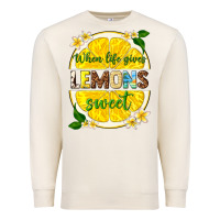 Sandshell when life gives lemons sweet Premium Sweatshirt - texasbilliewilder