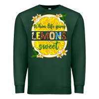 Sports Green when life gives lemons sweet Premium Sweatshirt - texasbilliewilder