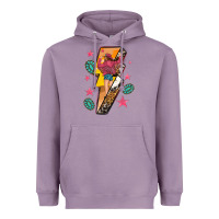 Lavender cowgirl with lightning bolt Heavyweight Hoodie - texasbilliewilder