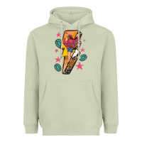 Cowgirl With Lightning Bolt Heavyweight Hoodie | Teevron