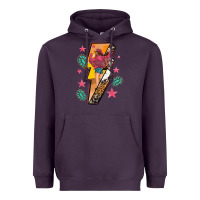 Plum cowgirl with lightning bolt Heavyweight Hoodie - texasbilliewilder