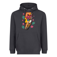 Smoke cowgirl with lightning bolt Heavyweight Hoodie - texasbilliewilder