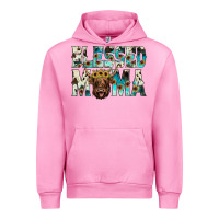 Fuchsia Pink blessed mama Urban Hoodie - JahusDesignShop
