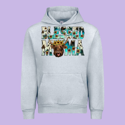 Blessed Mama Urban Hoodie Designed By Jahusdesignshop