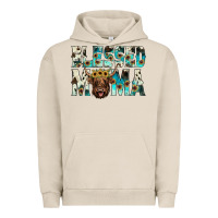 Pigment French Oak blessed mama Urban Hoodie - JahusDesignShop