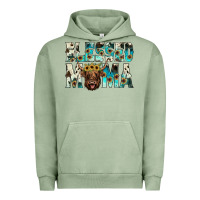 Pigment Oil Green blessed mama Urban Hoodie - JahusDesignShop