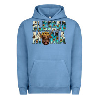 Pigment Pebble Blue blessed mama Urban Hoodie - JahusDesignShop