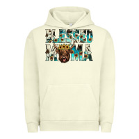Pigment Pistachio blessed mama Urban Hoodie - JahusDesignShop