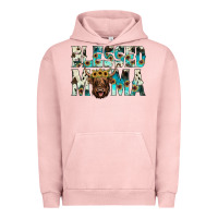 Pigment Salmon blessed mama Urban Hoodie - JahusDesignShop