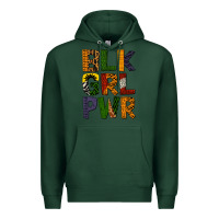 Sports Green black girl power Premium Hoodie - BundleAndBundleShop