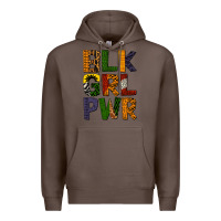 Coffee black girl power Premium Hoodie - BundleAndBundleShop