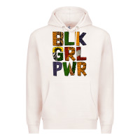 Pale Pink black girl power Premium Hoodie - BundleAndBundleShop