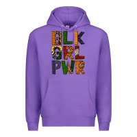 Purple black girl power Premium Hoodie - BundleAndBundleShop