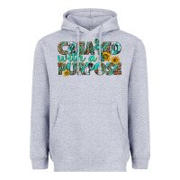 Heather Grey created with a purpose Heavyweight Hoodie - texasbilliewilder