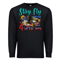 Black stay fly for the 4 th of july Premium Sweatshirt - Zillion Design Studio
