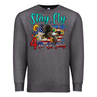 Charcoal Heather stay fly for the 4 th of july Premium Sweatshirt - Zillion Design Studio