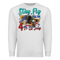 Oatmeal Heather stay fly for the 4 th of july Premium Sweatshirt - Zillion Design Studio