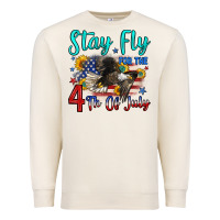 Sandshell stay fly for the 4 th of july Premium Sweatshirt - Zillion Design Studio