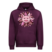 Mauve Wine sunflower leopard Urban Hoodie - JahusDesignShop