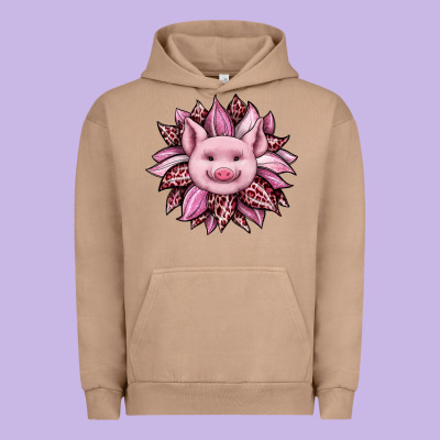 Sunflower Leopard Urban Hoodie Designed By Jahusdesignshop