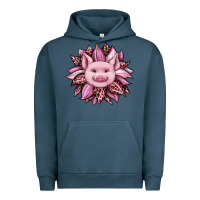 Pigment Midnight Navy sunflower leopard Urban Hoodie - JahusDesignShop