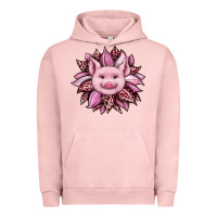 Pigment Salmon sunflower leopard Urban Hoodie - JahusDesignShop