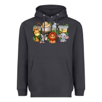 Smoke cute baby safari animals coffee cups Heavyweight Hoodie - texasbilliewilder